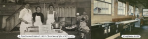 Das Foto zeigt den Stand am 1. Wattenwilmärit im Jahre 1995 und gibt einen Einblick in die Wursterei von 1954.